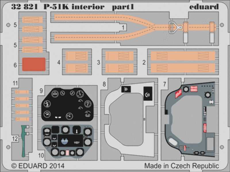 P-51K interior S. A. 1/32 - Dragon - zdjęcie 1