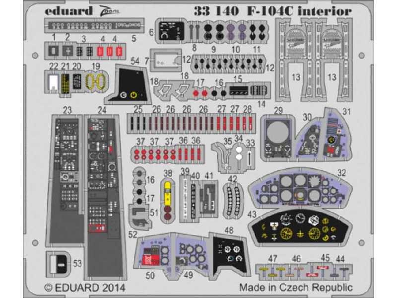 F-104C interior S. A. 1/32 - Italeri - zdjęcie 1 F-104C interior S. A. 1/32 - Italeri - zdjęcie 1