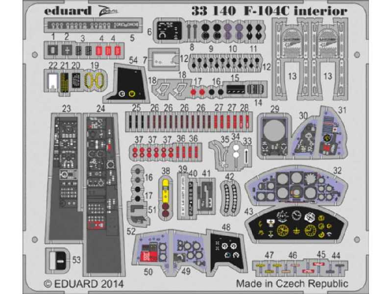 F-104C interior S. A. 1/32 - Italeri - zdjęcie 1