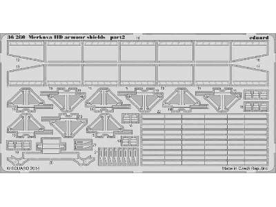 Merkava IID armour shields 1/35 - Academy Minicraft - zdjęcie 3