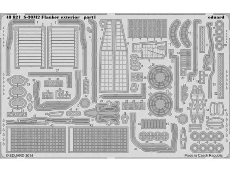 S-30M-2 Flanker exterior 1/48 - Academy Minicraft - zdjęcie 1