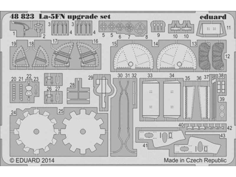 La-5FN upgrade set 1/48 - Eduard - zdjęcie 1 La-5FN upgrade set 1/48 - Eduard - zdjęcie 1