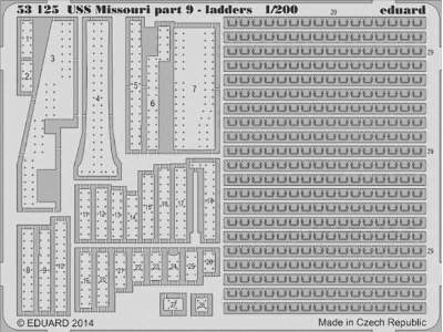 USS Missouri part 9 - ladders 1/200 - Trumpeter - zdjęcie 1