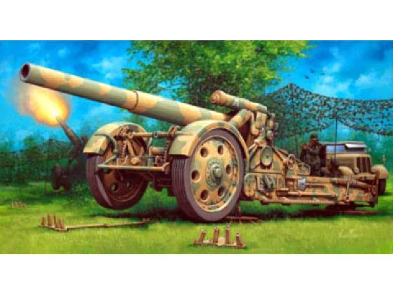German heavy artillery gun 21cm Morser 18 - zdjęcie 1