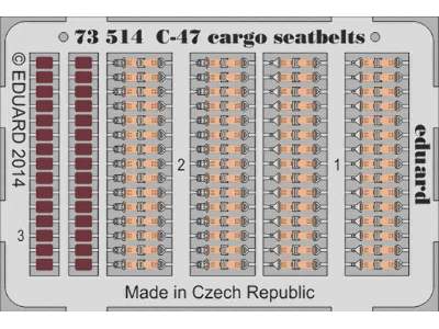 C-47 cargo seatbelts 1/72 - Airfix - zdjęcie 1