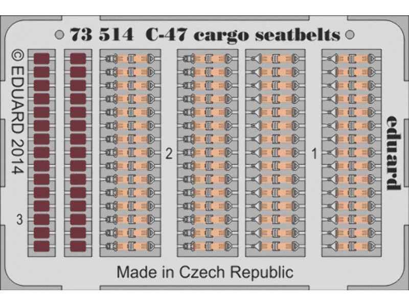 C-47 cargo seatbelts 1/72 - Airfix - zdjęcie 1 C-47 cargo seatbelts 1/72 - Airfix - zdjęcie 1