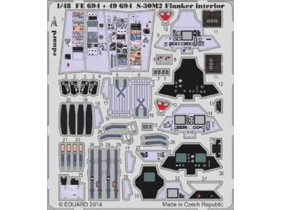 S-30M-2 Flanker interior S. A. 1/48 - Academy Minicraft - zdjęcie 1