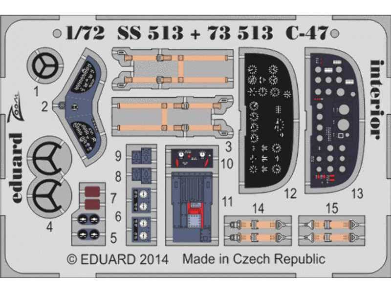 C-47 interior S. A. 1/72 - Airfix - zdjęcie 1