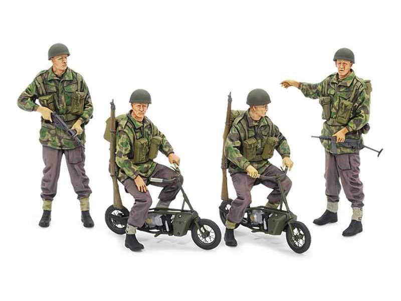 Brytyjscy spadachroniarze z małym motocyklem - zdjęcie 1 Brytyjscy spadachroniarze z małym motocyklem - zdjęcie 1
