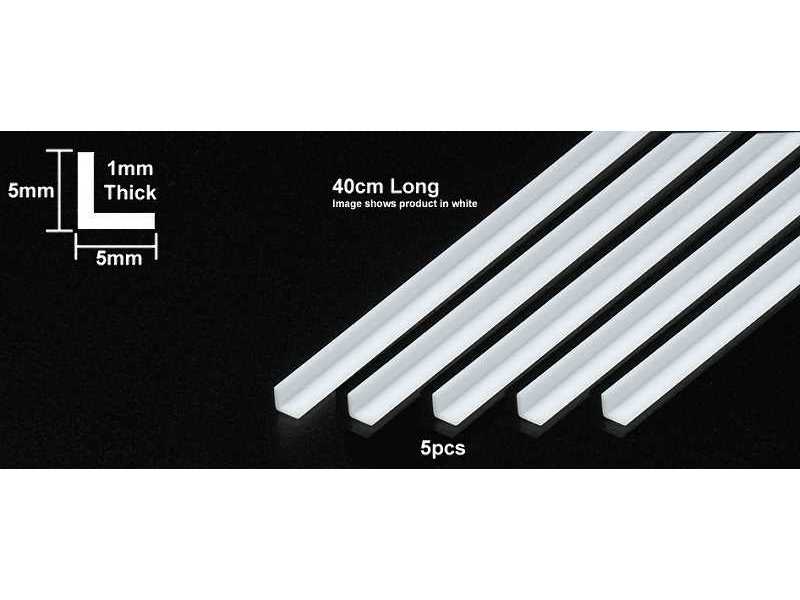 Belka - kątownik plastikowy 5 mm - 5 sztuk - przeźroczyste - zdjęcie 1 Belka - kątownik plastikowy 5 mm - 5 sztuk - przeźroczyste - zdjęcie 1