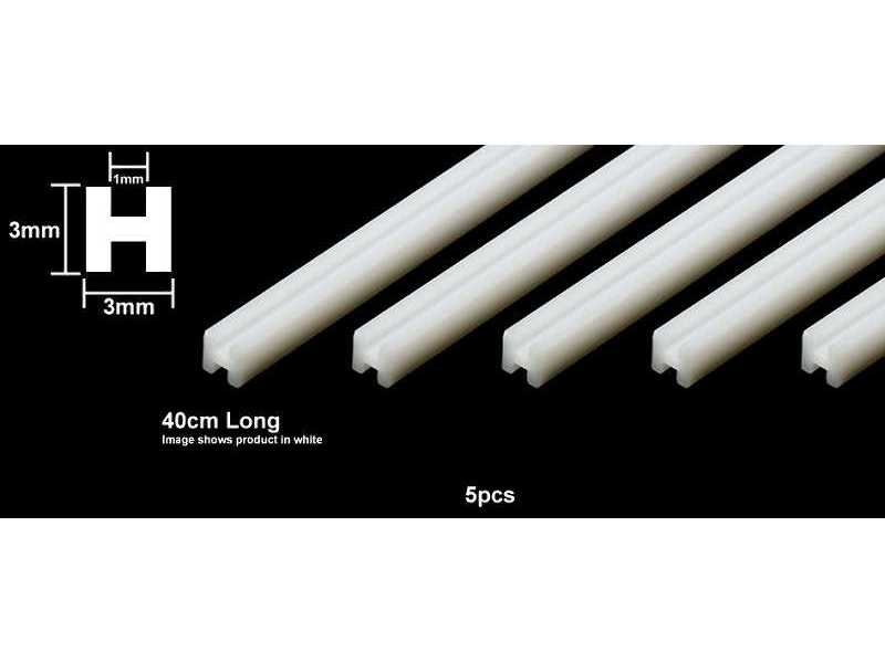 Belka - dwuteownik plastikowy 3 mm przekrój - H - 5 sztuk - zdjęcie 1 Belka - dwuteownik plastikowy 3 mm przekrój - H - 5 sztuk - zdjęcie 1
