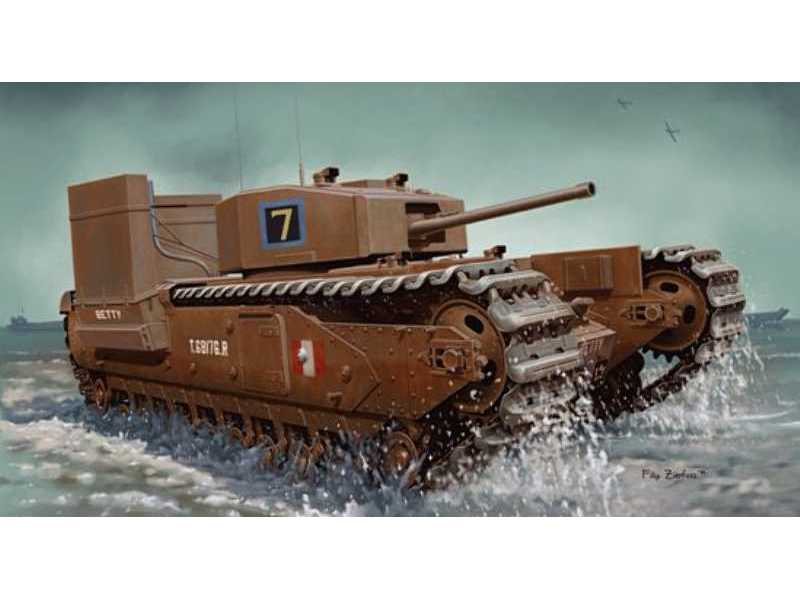 Churchill Mk.III z zestawem do brodzenia - Dieppe France 1942 - zdjęcie 1 Churchill Mk.III z zestawem do brodzenia - Dieppe France 1942 - zdjęcie 1
