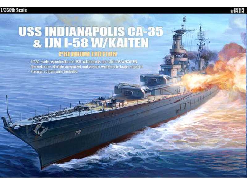 USS Indianapolis CA-35 & IJN I-58 w/Kaiten - Premium Edition - zdjęcie 1