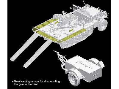 Sd.Kfz.10/4 fur 2cm FlaK 30, 1940 Production w/Ammo Trailer - zdjęcie 3