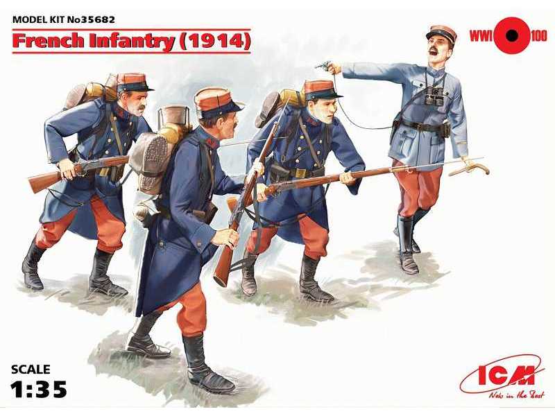 Francuska piechota - 1914 - zdjęcie 1 Francuska piechota - 1914 - zdjęcie 1