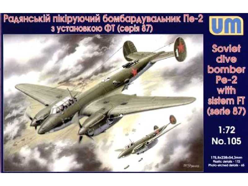 Sowiecki bombowiec nurkujący Pe-2 z stystemem FT (seria 87) - zdjęcie 1