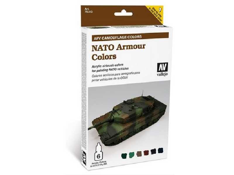 Zestaw farb Model Air - NATO Armour Colors - 6 farb - zdjęcie 1 Zestaw farb Model Air - NATO Armour Colors - 6 farb - zdjęcie 1