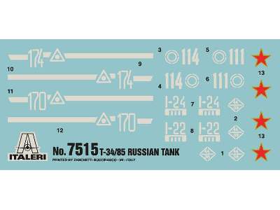 T-34/85 - 2 modele do szybkiego złożenia - zdjęcie 3