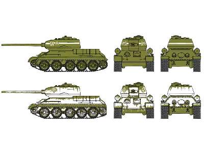 T-34/85 - 2 modele do szybkiego złożenia - zdjęcie 4