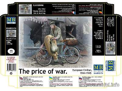 Cywil z rowerem - Europa - 1944-1945 - zdjęcie 2