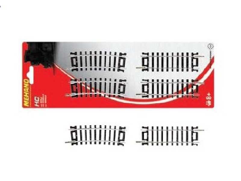 Tory 2 x prosty 3" (76,2 mm) + 2 x łuk 10°/R457,2 mm - zdjęcie 1 Tory 2 x prosty 3" (76,2 mm) + 2 x łuk 10°/R457,2 mm - zdjęcie 1