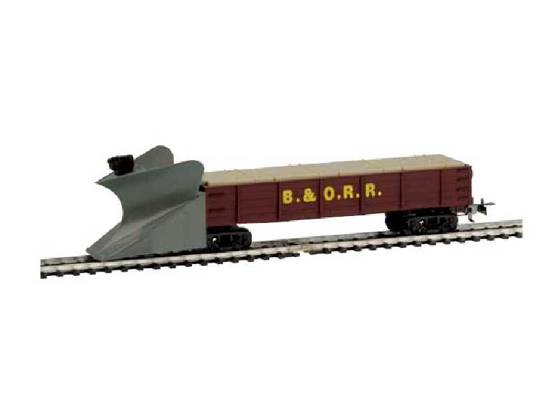 Wagon pług śnieżny - B&O - Baltimore & Ohio (brązowy) - zdjęcie 1 Wagon pług śnieżny - B&O - Baltimore & Ohio (brązowy) - zdjęcie 1