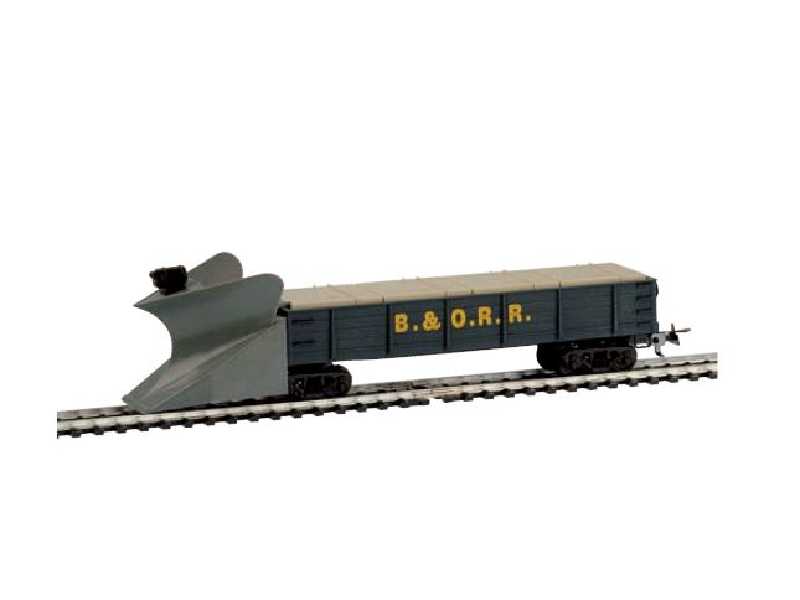 Wagon pług śnieżny - B&O - Baltimore & Ohio (niebieski) - zdjęcie 1 Wagon pług śnieżny - B&O - Baltimore & Ohio (niebieski) - zdjęcie 1