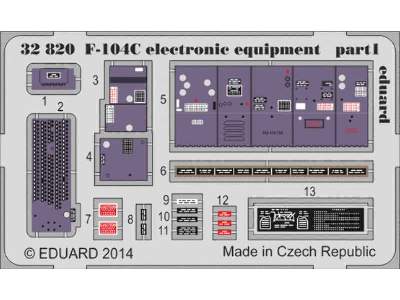 F-104C electronic equipment 1/32 - Italeri - zdjęcie 1