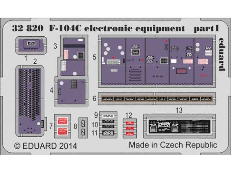 F-104C electronic equipment 1/32 - Italeri - zdjęcie 1