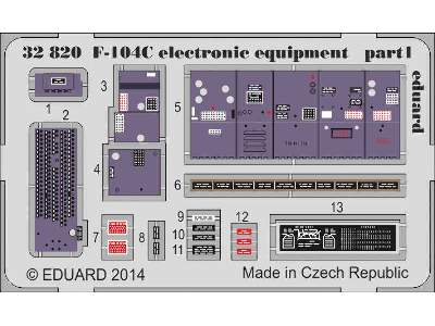 F-104C electronic equipment 1/32 - Italeri - zdjęcie 2