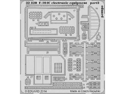 F-104C electronic equipment 1/32 - Italeri - zdjęcie 3