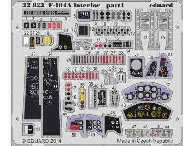 F-104A interior S. A. 1/32 - Italeri - zdjęcie 1