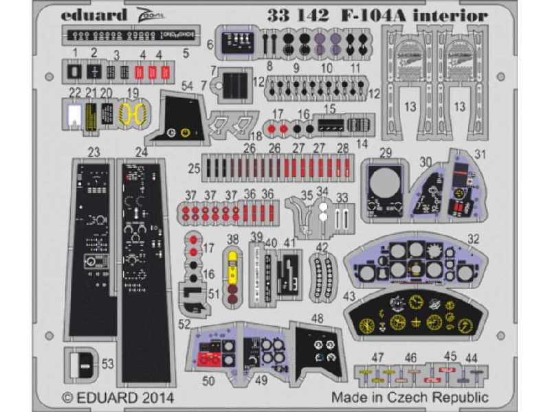 F-104A interior S. A. 1/32 - Italeri - zdjęcie 1 F-104A interior S. A. 1/32 - Italeri - zdjęcie 1