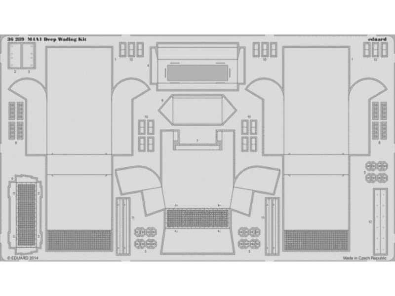 M4A1 Deep Wading Kit 1/35 - Eduard - zdjęcie 1