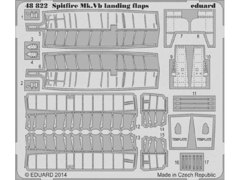 Spitfire Mk. V landing flaps 1/48 - Airfix - zdjęcie 1 Spitfire Mk. V landing flaps 1/48 - Airfix - zdjęcie 1