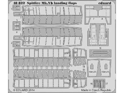 Spitfire Mk. V landing flaps 1/48 - Airfix - zdjęcie 2