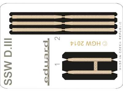 SSW D. III seatbelts FABRIC 1/48 - Eduard - zdjęcie 1