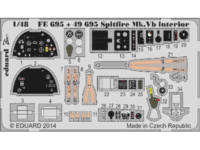 Spitfire Mk. Vb interior S. A. 1/48 - Airfix - zdjęcie 2