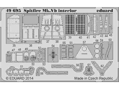 Spitfire Mk. Vb interior S. A. 1/48 - Airfix - zdjęcie 3