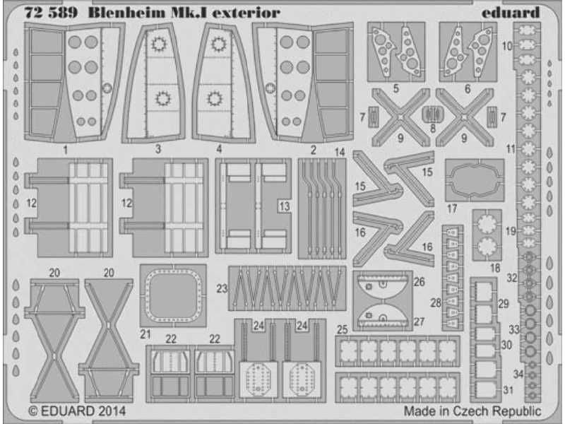 Blenheim Mk. I exterior 1/72 - Airfix - zdjęcie 1 Blenheim Mk. I exterior 1/72 - Airfix - zdjęcie 1