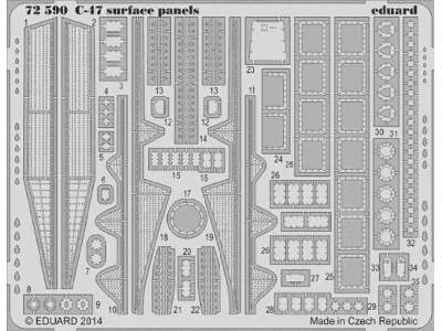 C-47 surface panels 1/72 - Airfix - zdjęcie 1