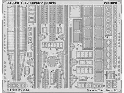 C-47 surface panels 1/72 - Airfix - zdjęcie 1