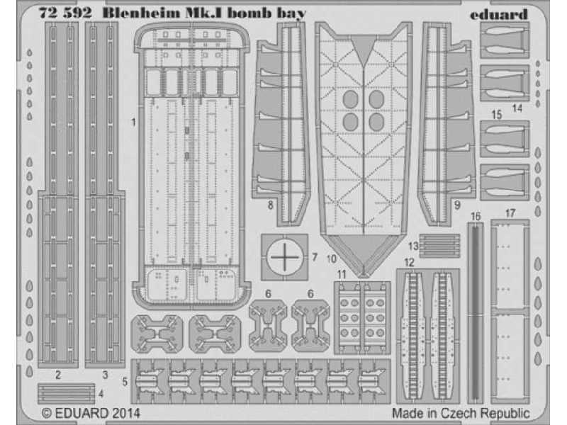 Blenheim Mk. I bomb bay 1/72 - Airfix - zdjęcie 1 Blenheim Mk. I bomb bay 1/72 - Airfix - zdjęcie 1
