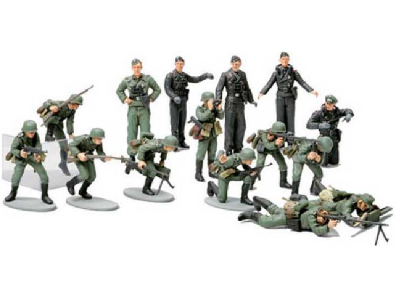Figurki Niemiecka piechota - 15 figurek - zdjęcie 1 Figurki Niemiecka piechota - 15 figurek - zdjęcie 1