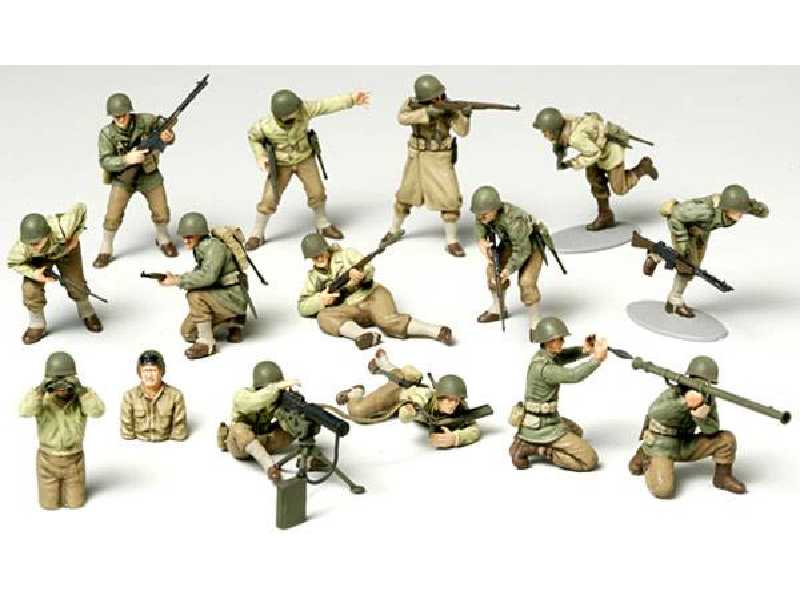 Figurki Amerykańska piechota - 15 figurek - zdjęcie 1 Figurki Amerykańska piechota - 15 figurek - zdjęcie 1