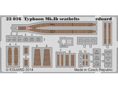 Typhoon Mk. Ib seatbelts 1/24 - Airfix - zdjęcie 1