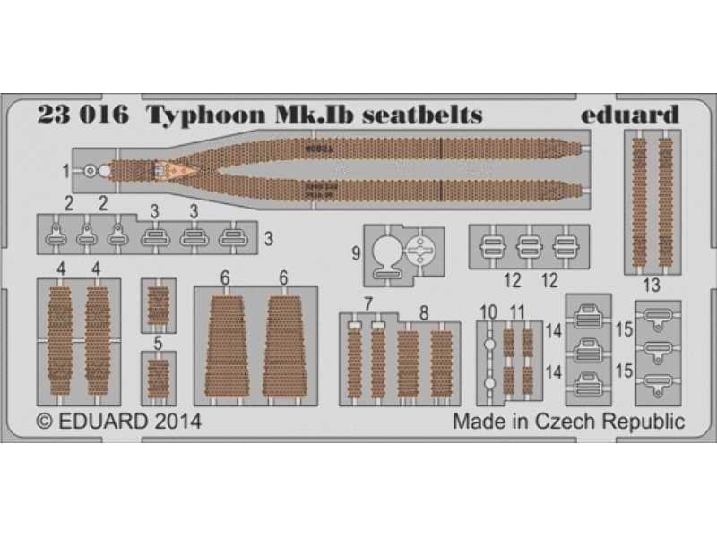 Typhoon Mk. Ib seatbelts 1/24 - Airfix - zdjęcie 1