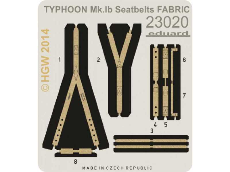 Typhoon Mk. Ib seatbelts FABRIC 1/24 - Airfix - zdjęcie 1 Typhoon Mk. Ib seatbelts FABRIC 1/24 - Airfix - zdjęcie 1