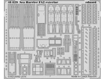 Sea Harrier FA2 exterior 1/48 - Kinetic - zdjęcie 1