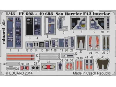 Sea Harrier FA2 interior S. A. 1/48 - Kinetic - zdjęcie 1